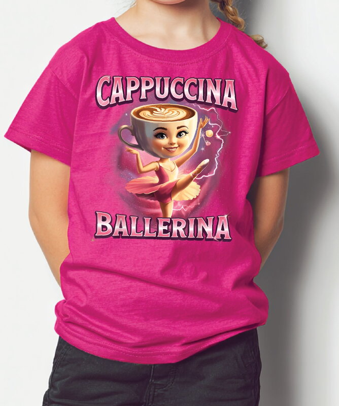 Tričko - Rose V2 Cappuccina Balerina (Italský brainrot) Tričko - Rose V2 Cappuccina Balerina (Italský brainrot)