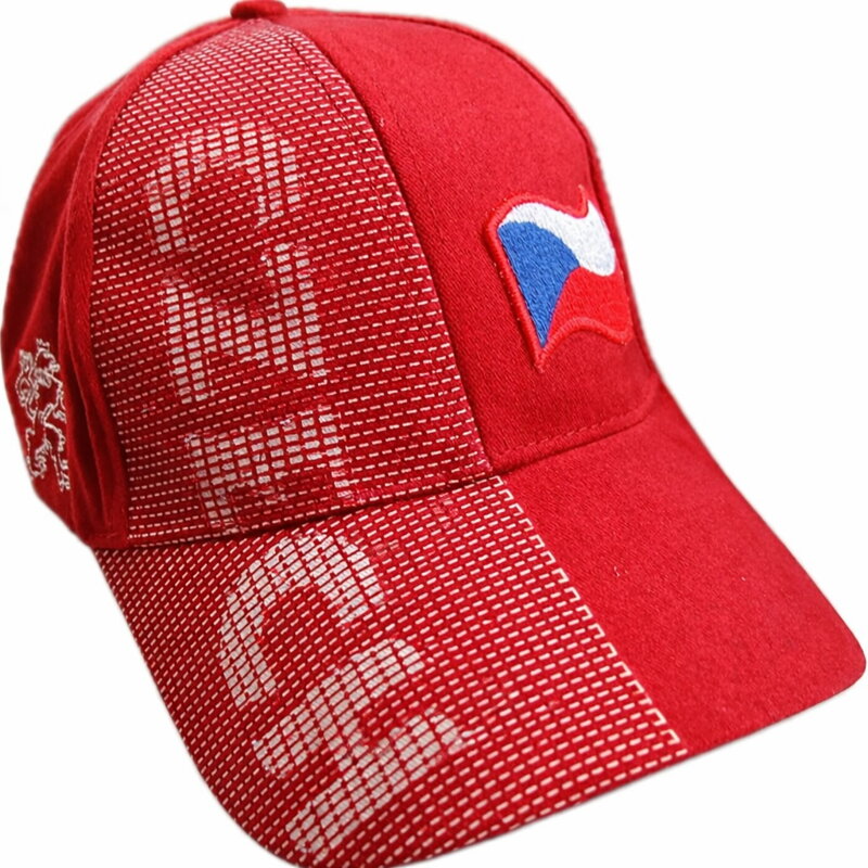 Šiltovka s českým lvem a vlajkou.  CZECH