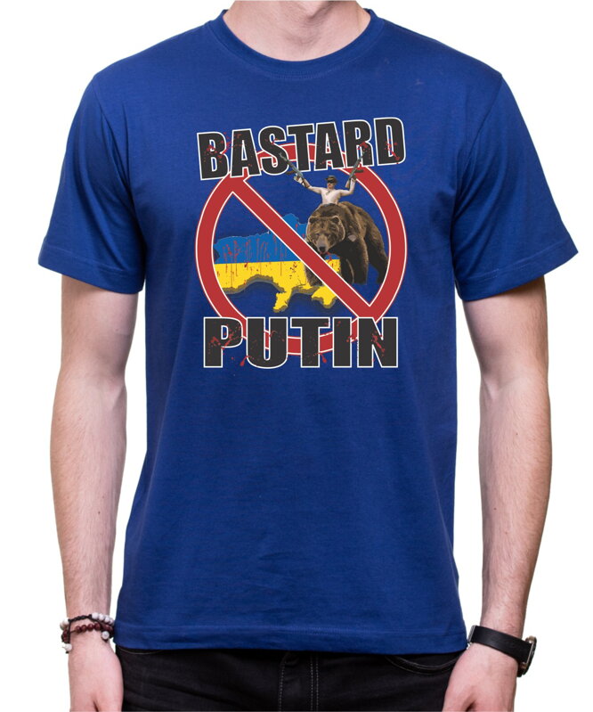 Tričko - BASTARD PUTIN (Podpora Ukrajině) Tričko - BASTARD PUTIN (Podpora Ukrajině)