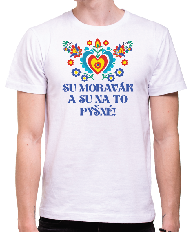 Tričko s lidovým vzorem - Su moravák a su na to pyšné! Tričko s lidovým vzorem - Su moravák a su na to pyšné!