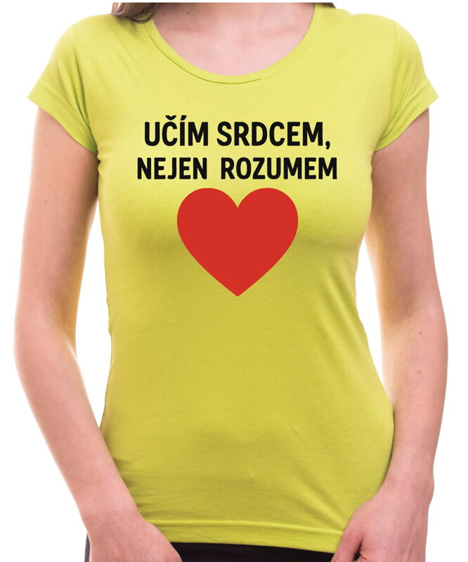 Tričko pro učitele - Učím srdcem...