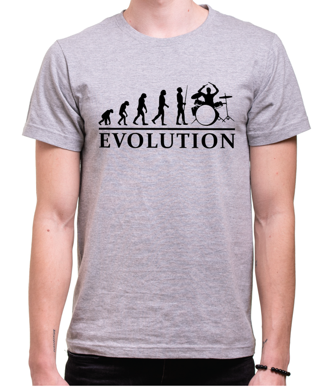 Tričko - Evoluce Bicí (pro bubenníky)
