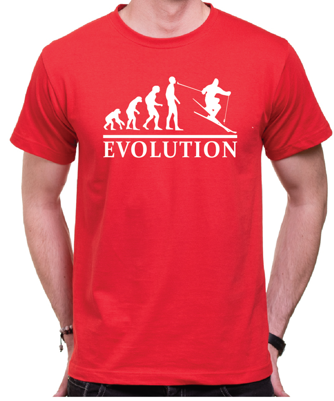 Tričko - Evoluce Lyže Tričko - Evoluce Lyže