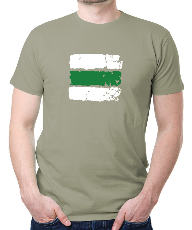 Turistické tričko - Značka zelená