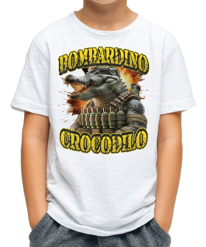 Tričko - Ver.2 Bombardino Crocodilo (Italský brainrot) Tričko - Ver.2 Bombardino Crocodilo (Italský brainrot)