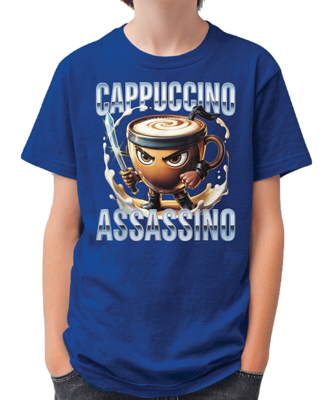 Tričko - Ver.2 Cappuccino Assassino (Italský brainrot) Tričko - Ver.2 Cappuccino Assassino (Italský brainrot)