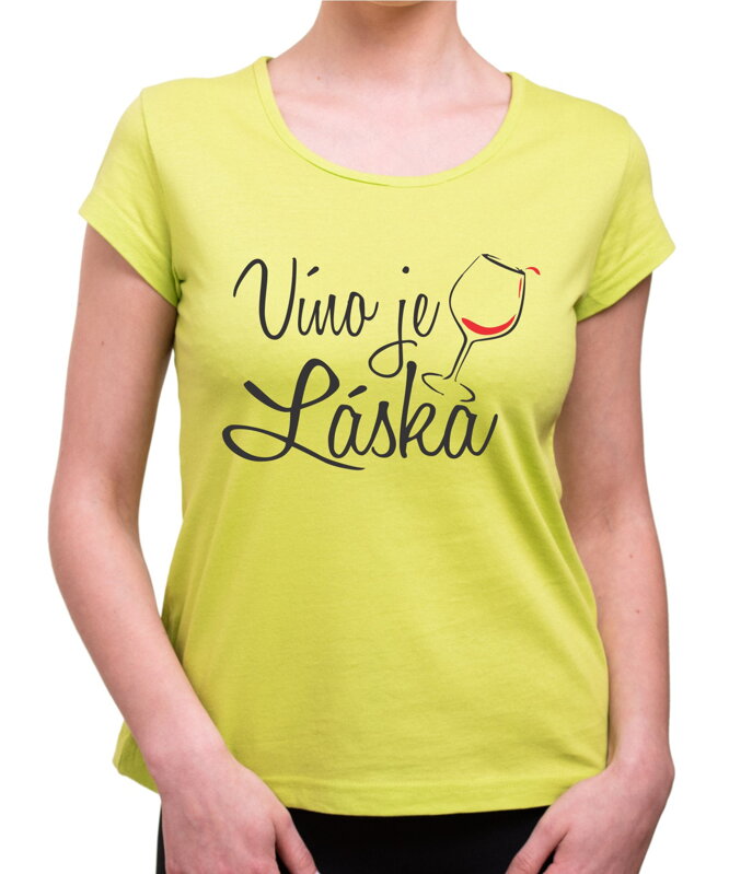 Vinařské tričko - Víno je láska Vinařské tričko - Víno je láska