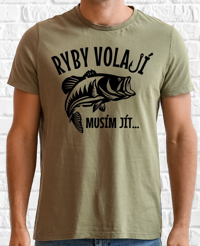 Rybářské tričko - Ryby volají Rybářské tričko - Ryby volají