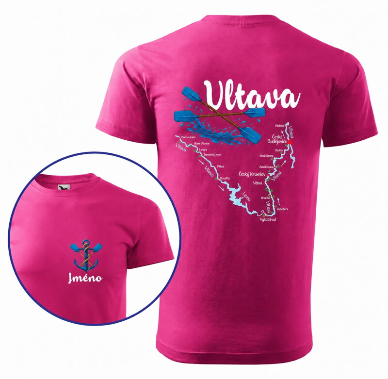 Vodácke tričko - Splavy řek - Vltava