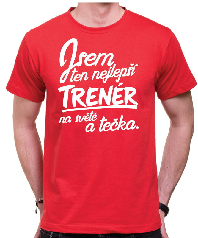 Tričko pro trenéry/trenérky - Nejlepší trenér/ka a tečka
