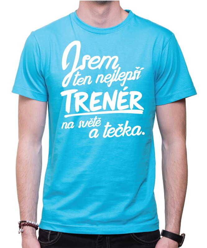 Tričko pro trenéry/trenérky - Nejlepší trenér/ka a tečka