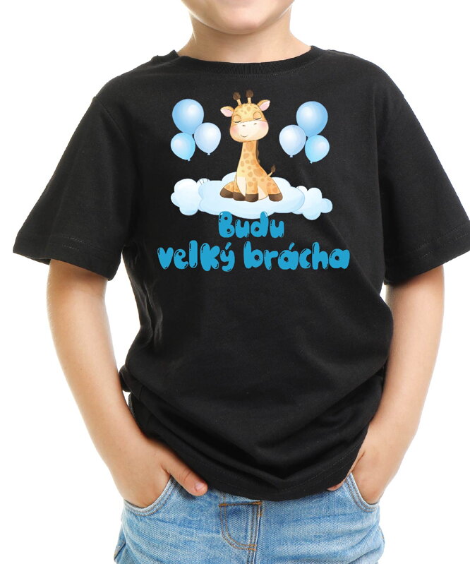 Dětské tričko ŽIRAFA - Budu velký brácha Dětské tričko ŽIRAFA - Budu velký brácha