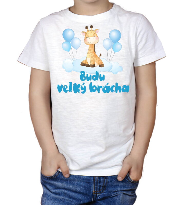Dětské tričko ŽIRAFA - Budu velký brácha Dětské tričko ŽIRAFA - Budu velký brácha