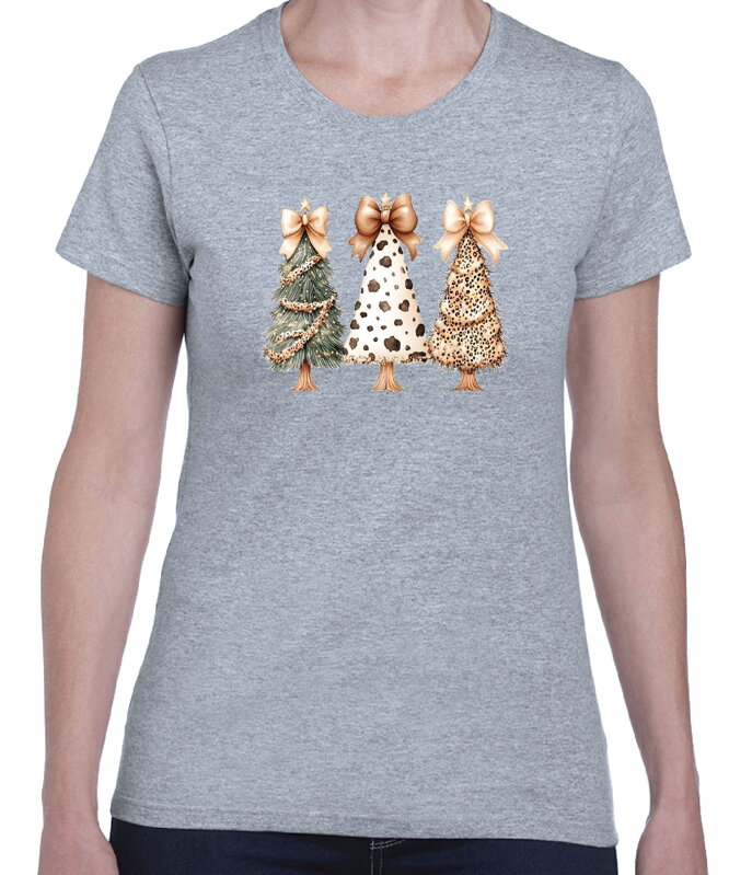 Vánoční tričko - Vánoční stromky