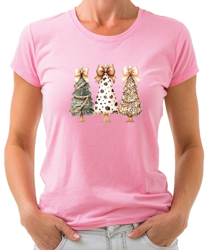 Vánoční tričko - Vánoční stromky