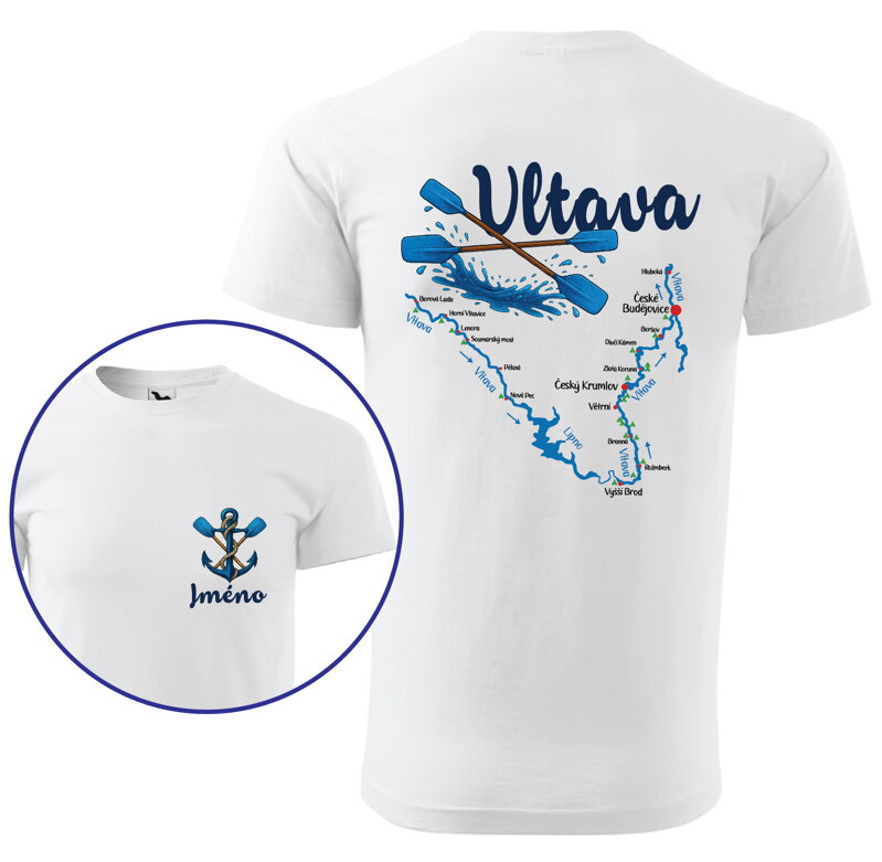 Vodácke tričko - Splavy řek - Vltava