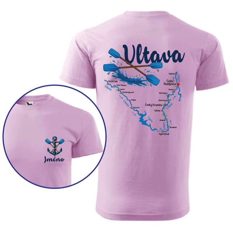 Vodácke tričko - Splavy řek - Vltava