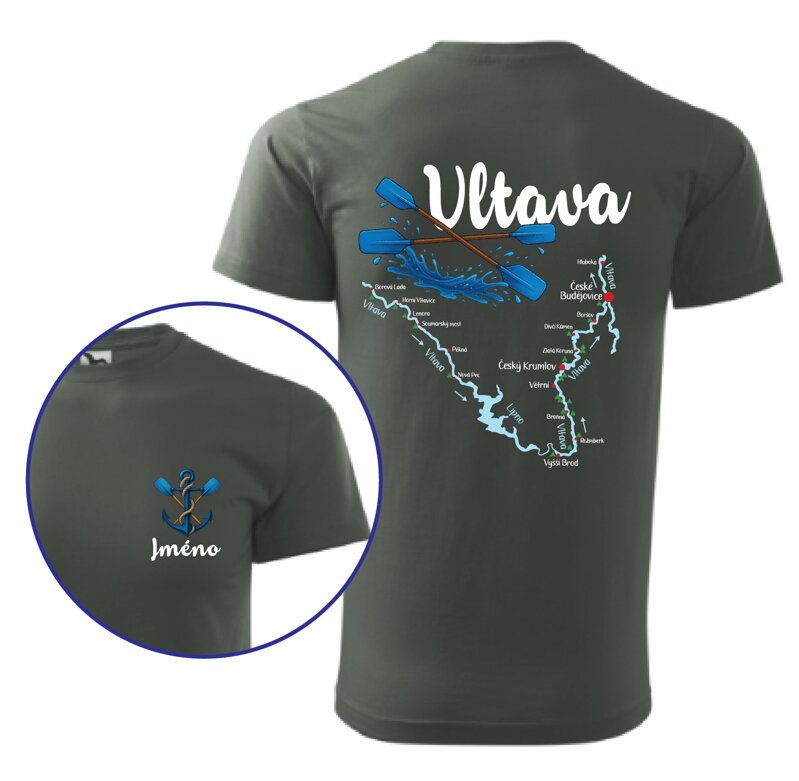 Vodácke tričko - Splavy řek - Vltava
