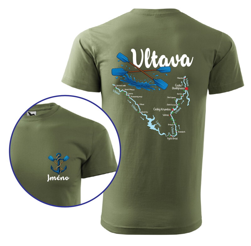 Vodácke tričko - Splavy řek - Vltava