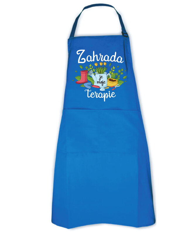 Zahradní zástěra - Zahrada je moje terapie