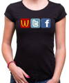 Dámske tričko - WTF Social sites