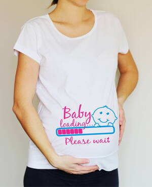 Těhotenské tričko - Baby loading...