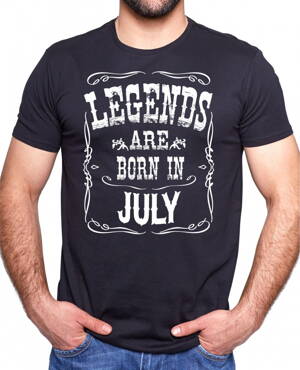 Narozeninové tričko -LEGENDS ARE BORN IN ... (zvolte měsíc)