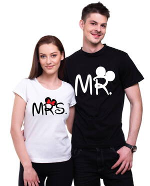 Pánské / dámské tričko Mr./Mrs. Mickey (cena za 1ks)