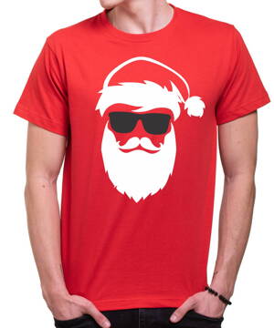 Tričko - Hipster Santa